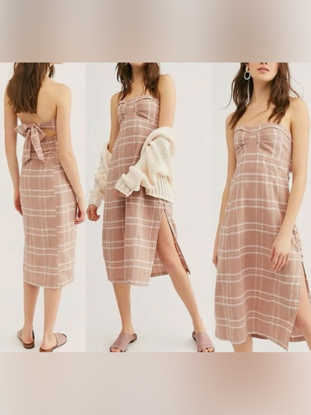 Free people “life like this” midi dress